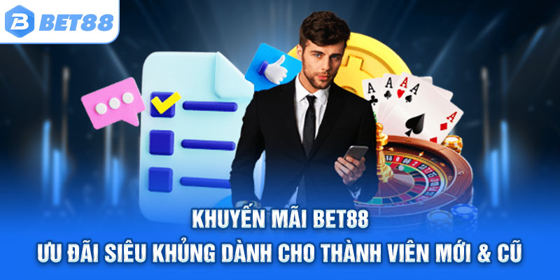 KHUYẾN MÃI BET88 – Ưu đãi siêu khủng dành cho thành viên mới & cũ